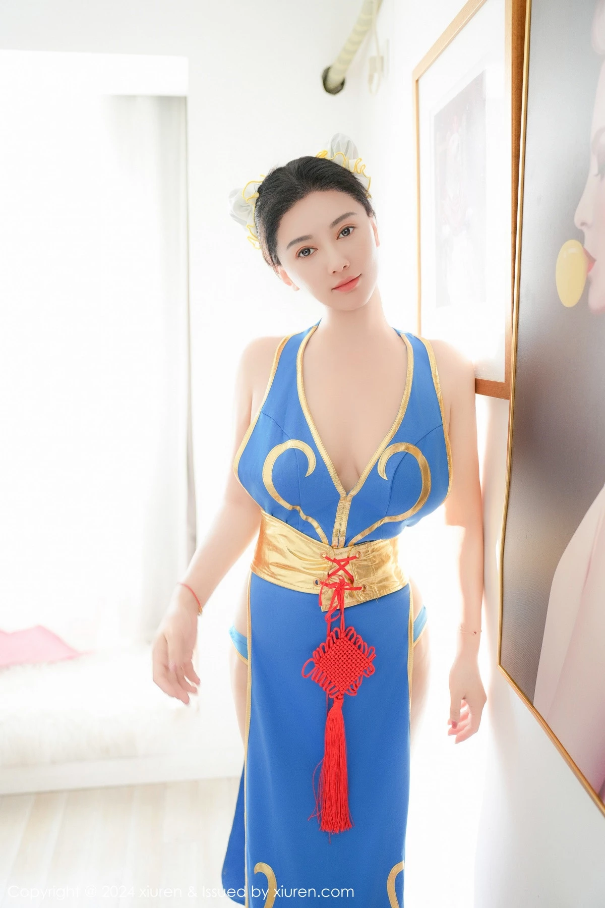 Xrmnw.Com[XiuRen秀人网]No.9252_模特雅茹老师性感蓝色COSPLAY服饰秀白嫩柔美身姿诱惑写真61P